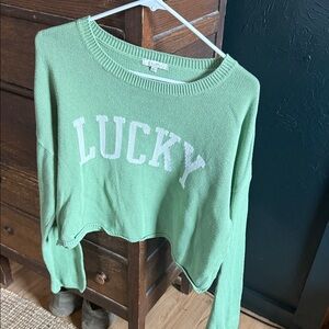 Z Supply Green 'Lucky' Sweater